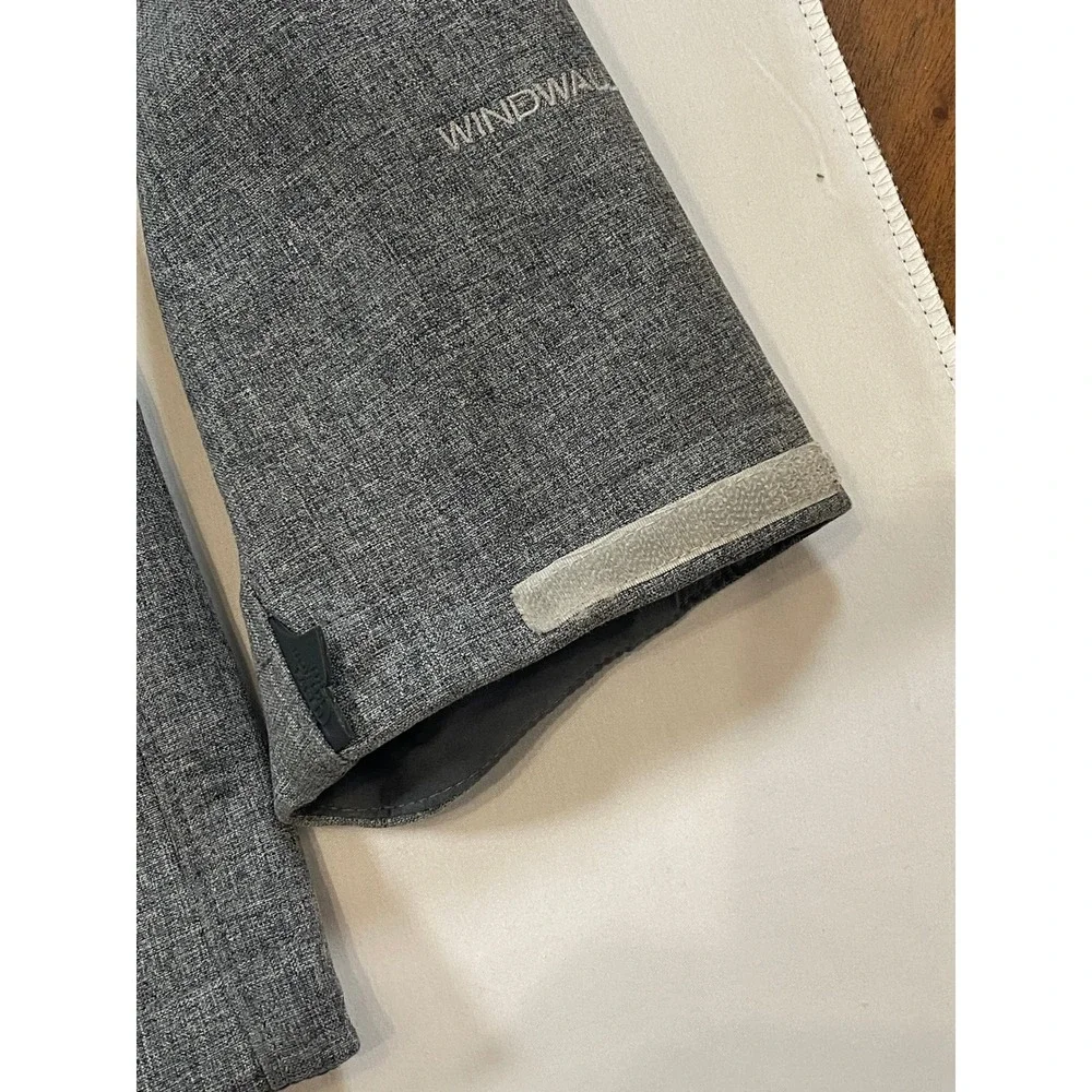 The North Face Mens XXL WindWall Softshell Jacket Heather Grey Full Zip Outdoor